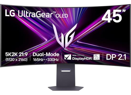 LG 45GX950A-B UltraGear™ 45” OLED 5K2K WUHD Gaming Monitor – 165Hz / 330Hz Dual Mode, 0.03 ms, G-SYNC & FreeSync Premium Pro